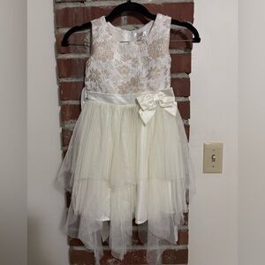 Biscotti Ivory Floral Lace Dress